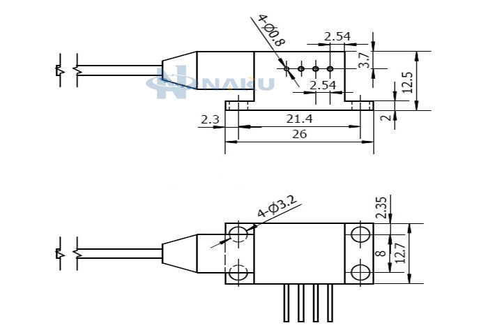 650nm 400mW pigtailed laser